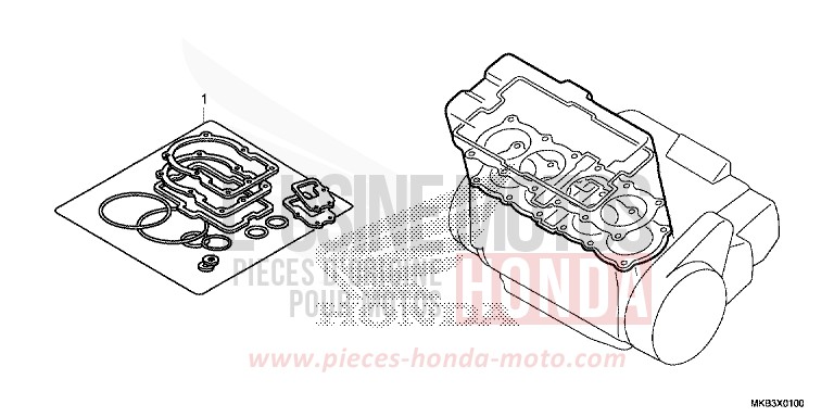 DICHTUNG SATZ A von CBR1000RR „Fireblade“ VIBRANT ORANGE (YR250X) von 2016